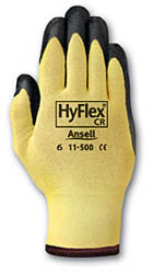 GLOVE  HYFLEX CR ULTRA;LT WT KEVLAR LINED SZ 11 - Latex, Supported